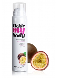 Массажная хрустящая пенка Tickle my body с ароматом маракуйи - 150 мл. - Love to Love - купить с доставкой в Петропавловске-Камчатском