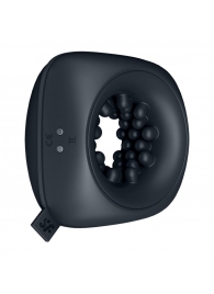 Черный мужской вибромассажер Ring Stroker - Satisfyer - в Петропавловске-Камчатском купить с доставкой