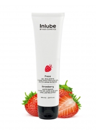 Лубрикант на водной основе Nuei Inlube с алоэ вера и ароматом клубники - 100 мл. - Nuei cosmetics - купить с доставкой в Петропавловске-Камчатском