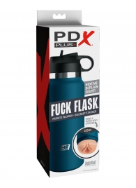 Мастурбатор-вагина в синей колбе F*ck Flask - Pipedream - в Петропавловске-Камчатском купить с доставкой