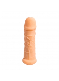 Телесный фаллоудлинитель Extra Size Bubbles - 15,5 см. - Lola Games - в Петропавловске-Камчатском купить с доставкой
