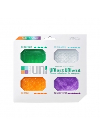 Набор из 4 мастурбаторов-стимуляторов Tenga Uni Variety Pack - Tenga - в Петропавловске-Камчатском купить с доставкой