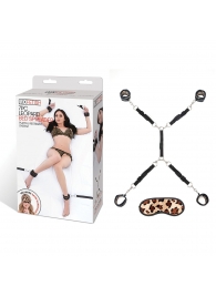 Леопардовая фиксация на матрас для рук и ног Classic Bedspreader - Lux Fetish - купить с доставкой в Петропавловске-Камчатском
