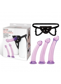 Тренировочный набор с тремя насадками Pegging Training Set - Lux Fetish - купить с доставкой в Петропавловске-Камчатском