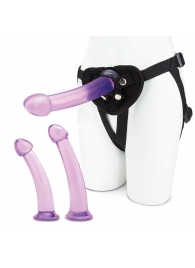 Тренировочный набор с тремя насадками Pegging Training Set - Lux Fetish - купить с доставкой в Петропавловске-Камчатском