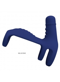 Синяя вибронасадка на пенис Vibrating Penis Sling - Baile - в Петропавловске-Камчатском купить с доставкой