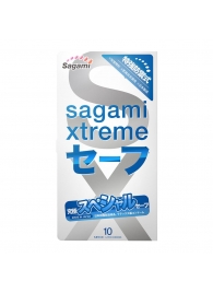 Презервативы Sagami Xtreme Ultrasafe с двойным количеством смазки - 10 шт. - Sagami - купить с доставкой в Петропавловске-Камчатском