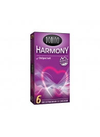 Презервативы с рёбрышками Domino Harmony - 6 шт. - Domino - купить с доставкой в Петропавловске-Камчатском
