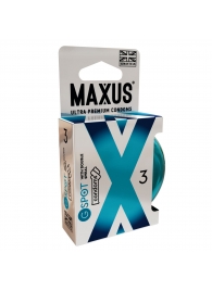 Презервативы Maxus G spot с двойной спиралью - 3 шт. - Maxus - купить с доставкой в Петропавловске-Камчатском