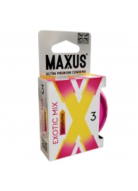 Ароматизированные презервативы Maxus Exotic Mix - 3 шт. - Maxus - купить с доставкой в Петропавловске-Камчатском