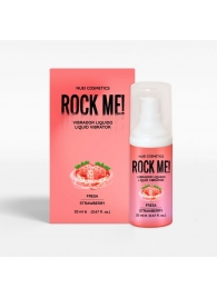 Жидкий вибратор Nuei Rock Me! с ароматом клубники - 20 мл. - Nuei cosmetics - купить с доставкой в Петропавловске-Камчатском