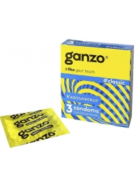 Классические презервативы с обильной смазкой Ganzo Classic - 3 шт. - Ganzo - купить с доставкой в Петропавловске-Камчатском