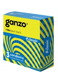 Классические презервативы с обильной смазкой Ganzo Classic - 3 шт. - Ganzo - купить с доставкой в Петропавловске-Камчатском