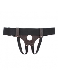 Трусики для страпона коричневого цвета - БДСМ Арсенал - купить с доставкой в Петропавловске-Камчатском