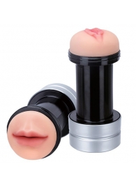 Двусторонний мастурбатор REALSTUFF 2 IN 1 HUMMER MOUTH   VAGINA - ротик и вагина - Dream Toys - в Петропавловске-Камчатском купить с доставкой