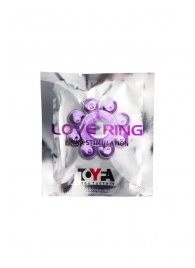 Мягкая фиолетовая гелевая насадка - Toyfa Basic - в Петропавловске-Камчатском купить с доставкой