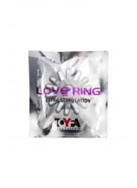 Прозрачное гелевое эрекционное кольцо с шипиками - Toyfa Basic - в Петропавловске-Камчатском купить с доставкой