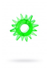 Зеленое эрекционное кольцо-солнце - Toyfa Basic - в Петропавловске-Камчатском купить с доставкой