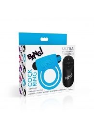 Голубое эрекционное виброкольцо 28X Remote Control Vibrating Cock Ring   Bullet - XR Brands - в Петропавловске-Камчатском купить с доставкой