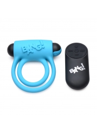 Голубое эрекционное виброкольцо 28X Remote Control Vibrating Cock Ring   Bullet - XR Brands - в Петропавловске-Камчатском купить с доставкой