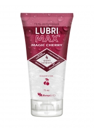 Интимный гель-смазка на водной основе Lubrimax Magic Cherry - 75 мл. - ИнтелБИО - купить с доставкой в Петропавловске-Камчатском