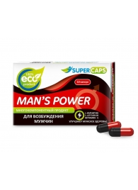Возбуждающее средство Man’s power - 10 капсул (+1 в подарок) - SuperCaps - купить с доставкой в Петропавловске-Камчатском