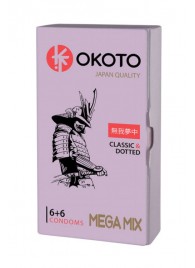 Презервативы OKOTO Mega Mix - 12 шт. - Sitabella - купить с доставкой в Петропавловске-Камчатском
