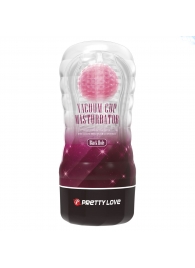 Прозрачный текстурированный мастурбатор Vacuum Cup Masturbator Black Hole - Baile - в Петропавловске-Камчатском купить с доставкой