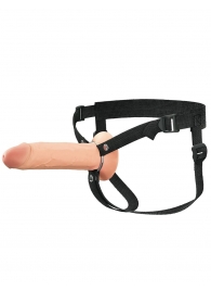 Полый страпон на ремнях 8’’ Hollow Silicone Strap-on - Pipedream - купить с доставкой в Петропавловске-Камчатском