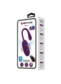 Фиолетовое виброяйцо с электростимуляцией Doreen - Baile - купить с доставкой в Петропавловске-Камчатском