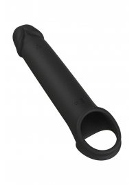 Черная насадка-удлинитель с вибрацией Vibrating Extender With Remote - Dream Toys - в Петропавловске-Камчатском купить с доставкой