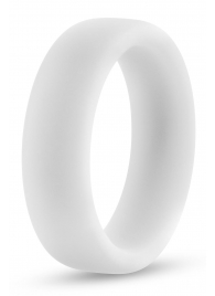 Белое люминесцентное эрекционное кольцо Silicone Glo Cock Ring - Blush Novelties - в Петропавловске-Камчатском купить с доставкой