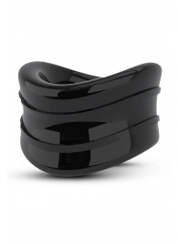 Черное эрекционное кольцо на мошонку Beef Ball Stretcher Snug - Blush Novelties - в Петропавловске-Камчатском купить с доставкой