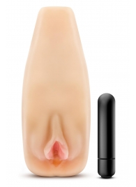 Мастурбатор-вагина с вибрацией Soft   Wet Natasha Realistic Beige Masturbator - Blush Novelties - в Петропавловске-Камчатском купить с доставкой