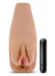 Маструбатор-вагина с вибрацией Soft   Wet Renata Realistic Tan Masturbator - Blush Novelties - в Петропавловске-Камчатском купить с доставкой