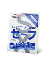 Презерватив Sagami Xtreme Ultrasafe с двойным количеством смазки - 1 шт. - Sagami - купить с доставкой в Петропавловске-Камчатском