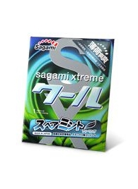 Презерватив Sagami Xtreme Mint с ароматом мяты - 1 шт. - Sagami - купить с доставкой в Петропавловске-Камчатском