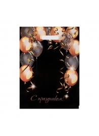 Пакет с вырубной ручкой и принтом в виде шариков (30х40 см) - Сима-Ленд - купить с доставкой в Петропавловске-Камчатском