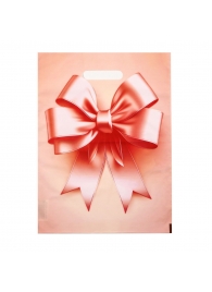 Пакет с принтом в виде банта с вырубной ручкой (30х40 см) - Сима-Ленд - купить с доставкой в Петропавловске-Камчатском