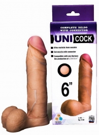 Насадка для страпона фаллической формы UNICOCK 6  - 18 см. - LOVETOY (А-Полимер) - купить с доставкой в Петропавловске-Камчатском