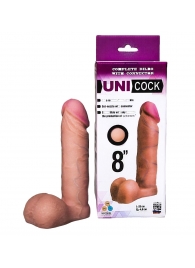 Фаллическая насадка для страпона UNICOCK 8  - 20 см. - LOVETOY (А-Полимер) - купить с доставкой в Петропавловске-Камчатском