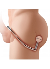 Кольцо на пенис с анальным стимулятором Stainless Steel Anal Hook   Cock Ring - BlueLine - в Петропавловске-Камчатском купить с доставкой