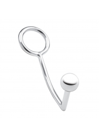 Кольцо на пенис с анальным стимулятором Stainless Steel Anal Hook   Cock Ring - BlueLine - в Петропавловске-Камчатском купить с доставкой