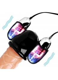 Черная стимулирующая насадка для головки полового члена Multi Speed Vibrating Penis Head Teaser - XR Brands - в Петропавловске-Камчатском купить с доставкой