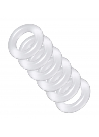 Комплект из 6 прозрачных эрекционных колец Ring Master Custom Ball Stretcher Kit - XR Brands - в Петропавловске-Камчатском купить с доставкой