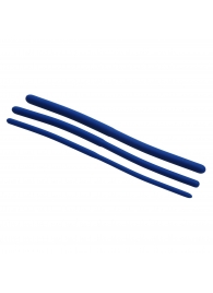 Набор из 3 синих силиконовых уретральных расширителей Invasion Silicone Urethral Sound Trainer Set - XR Brands - купить с доставкой в Петропавловске-Камчатском