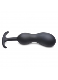 Черный массажер простаты с утяжелителями Premium Silicone Weighted Prostate Plug XL - 20,8 см. - XR Brands - в Петропавловске-Камчатском купить с доставкой