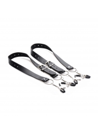 Ремни с зажимами для половых губ Spread Labia Spreader Straps with Clamps - XR Brands - купить с доставкой в Петропавловске-Камчатском