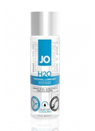 Охлаждающий лубрикант на водной основе JO Personal Lubricant H2O COOLING - 60 мл. - System JO - купить с доставкой в Петропавловске-Камчатском