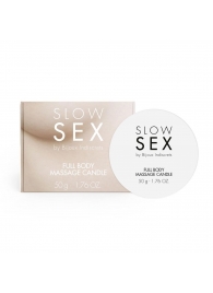 Массажная свеча для всего тела Slow Sex - 50 гр. - Bijoux Indiscrets - купить с доставкой в Петропавловске-Камчатском